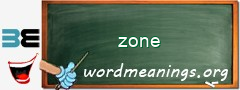 WordMeaning blackboard for zone